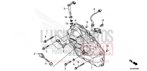 RIGHT CRANKCASE COVER (NC750S/SA) NC750SAF de 2015